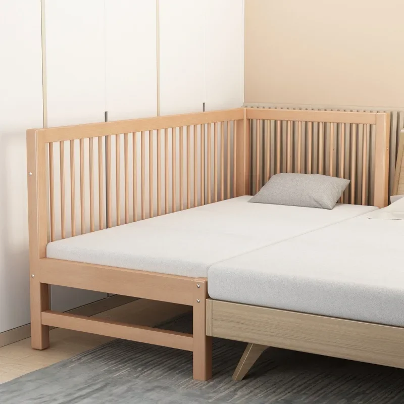 

Children's bed splicing queen with guardrail single boy widened baby