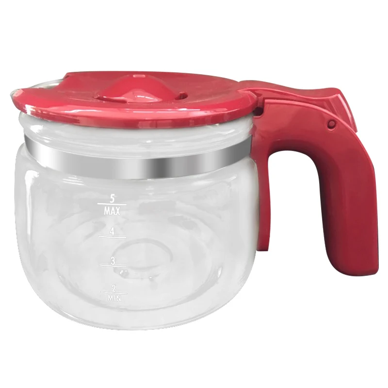 Teko Kaca Pembuat Kopi untuk Penggantian Aksesori Suku Cadang Pembuat Kopi DeLonghi ICM14011