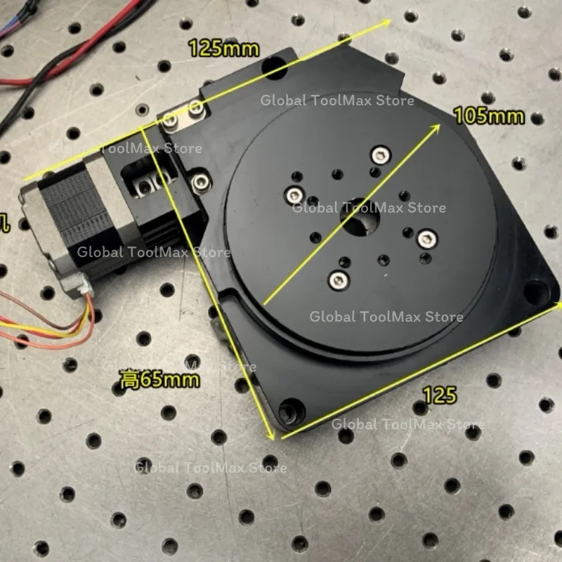 90%new 100mm High Precision CNC Rotary Indexing Table Worm Gear R-Axis 42 Stepper Motor Turntable For Automation Machining