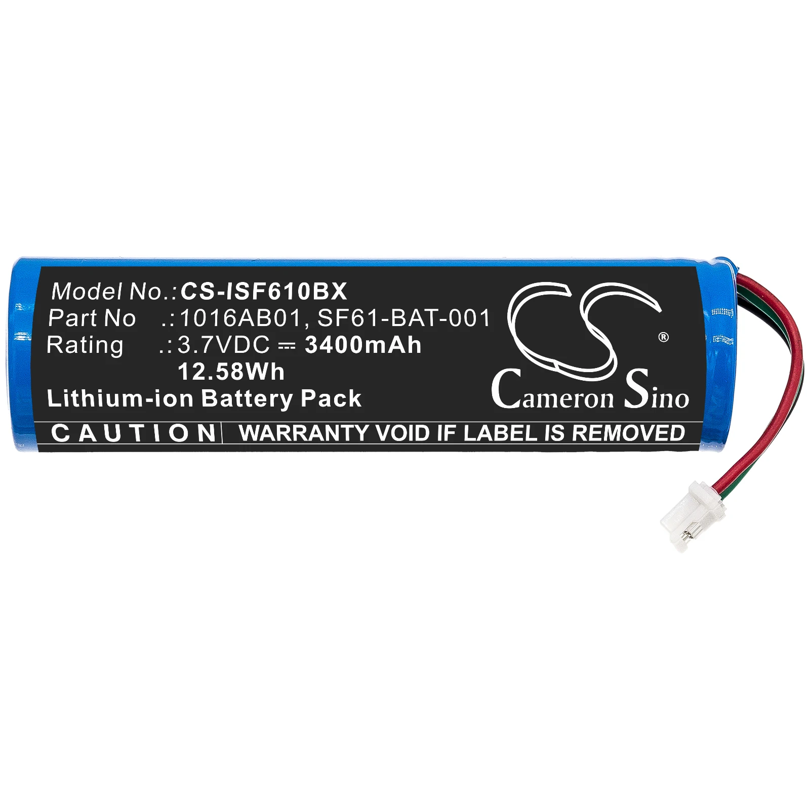 

Li-ion Barcode Scanner Battery for Intermec, 3.7V, 3400mAh, Compatible Models: SF61, SF61b
