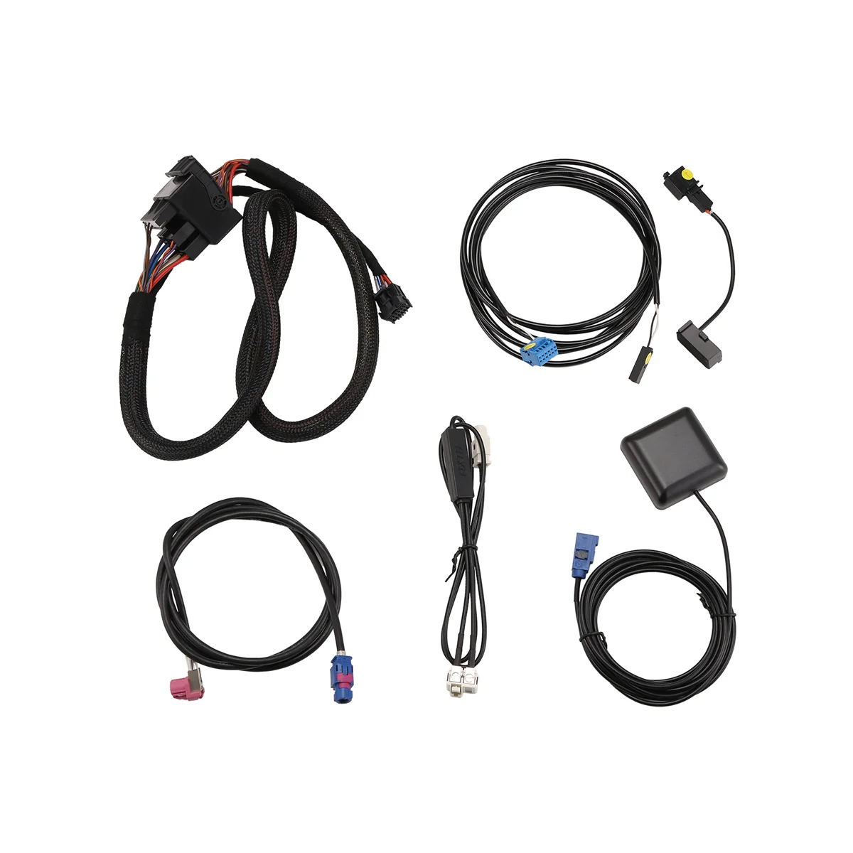 For VW Golf 7 MK7 Passat B8 MQB TIGUAN POLO 6C MIB Radio Adapter Cable Wire Harness Testing Platform with 2 to 1 Cable