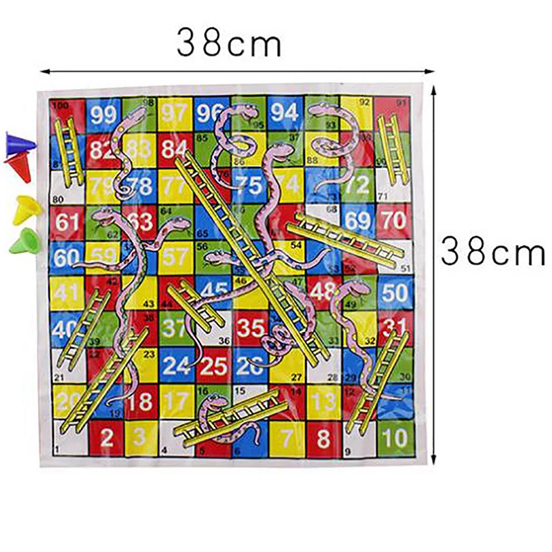 Snake Ladder Educational Kids Children Toys Family Interesting Board Game Gifts