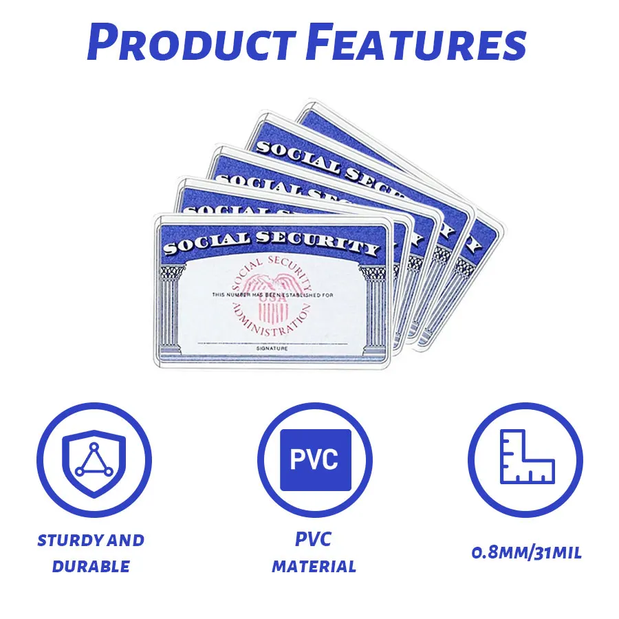 10pcs PVC Transparent Card Holder Bus Business Case Bank Credit ID Card Holder Cover Identification Card Container Holder image 2
