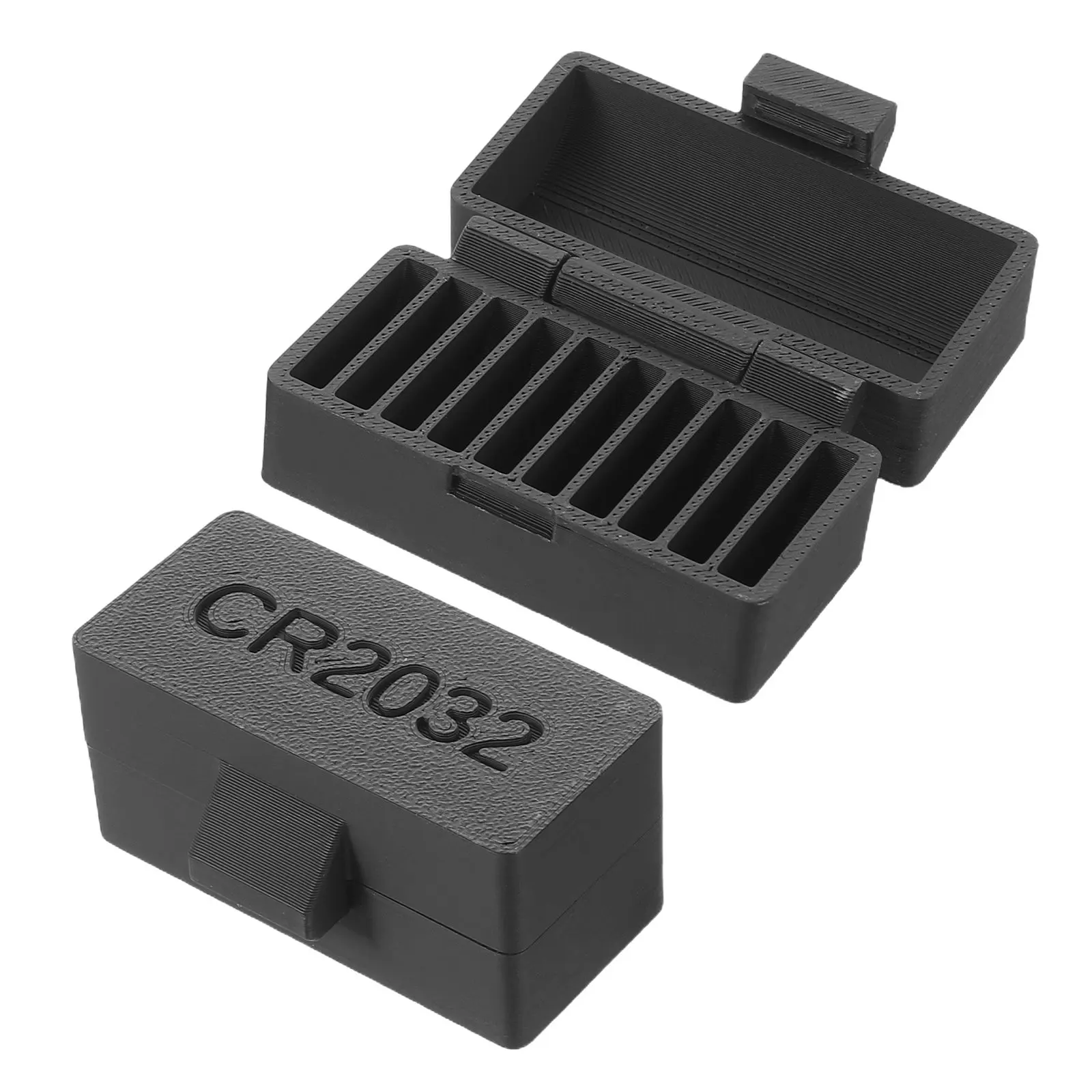 2Pcs Battery Storage Box Organizer Compact Button Battery Holder Case for Aaa Aa Lr44 Home Office Travel Use