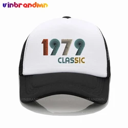 2022 Fashion Summer Baseball Cap Breathable Mesh Vintage 1979 Cap Hip Hop Trucker Cap Men Best Father's Day Gifts Cap