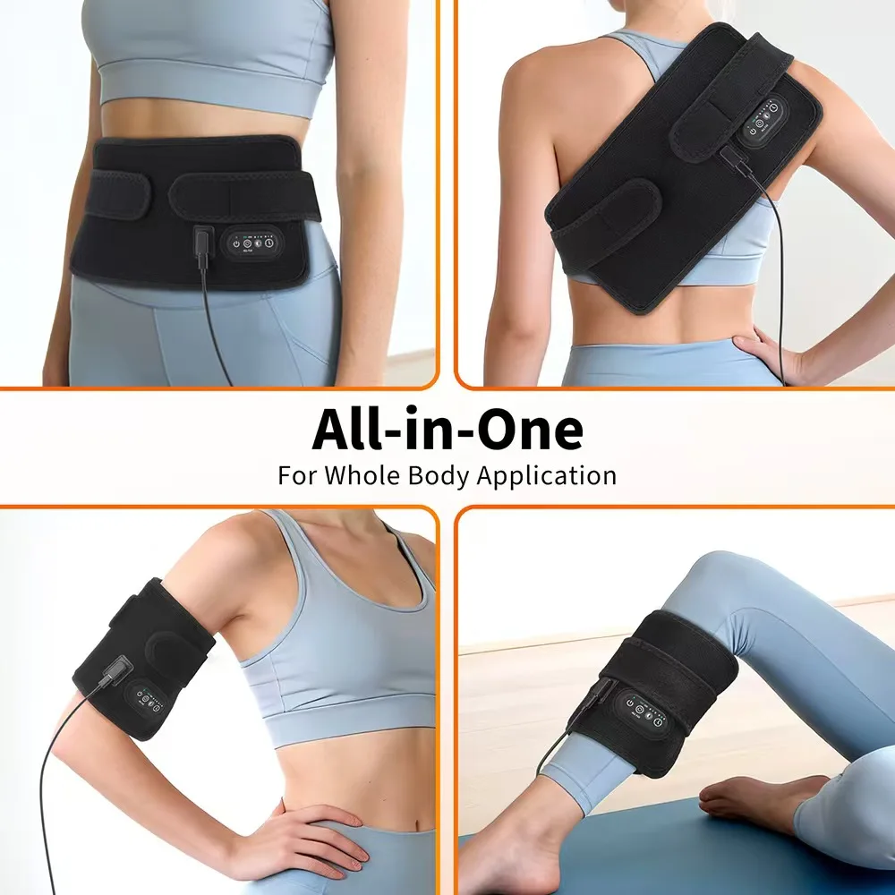 Red Light Therapy Belt 660nm 850nm Near Infrared Waist Wrap for Back Abdomen Muscle Relaxation Home Use