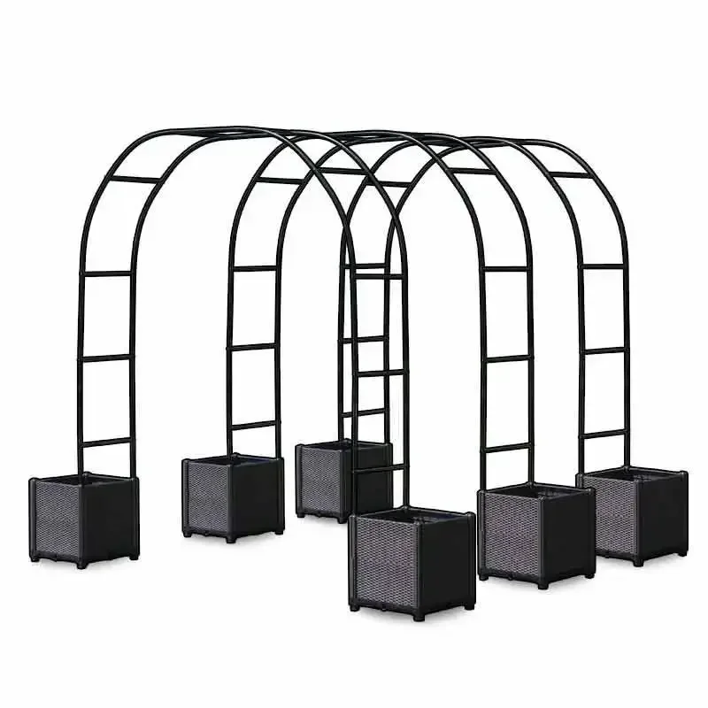 

Garden Climbing Vine Bracket Flower Iron Arch Flower Rack Luffa Cucumber Tomato Arch Greenhouse Garden Plant accessories