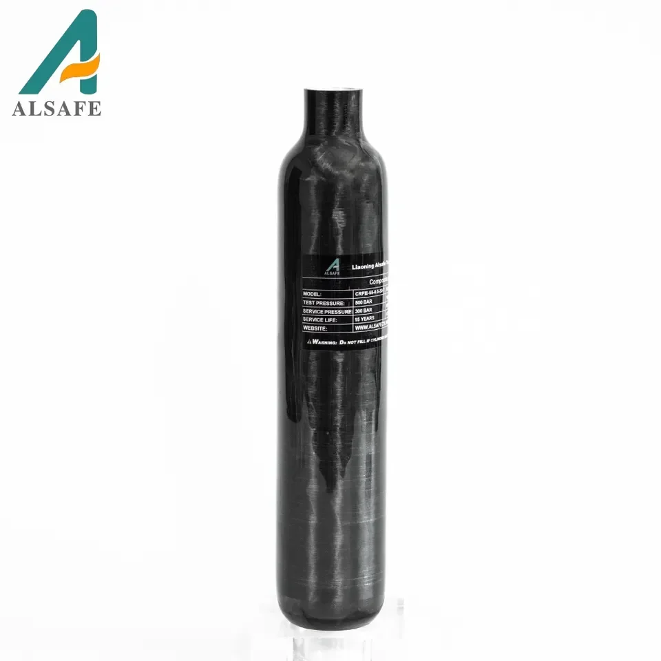 ALSAFE 4500PSI 300Bar 30MPA 0.36L 0.42L 0.5L Carbon Fiber Cylinder HPA Tank Diving Scuba Bottle M18*1.5