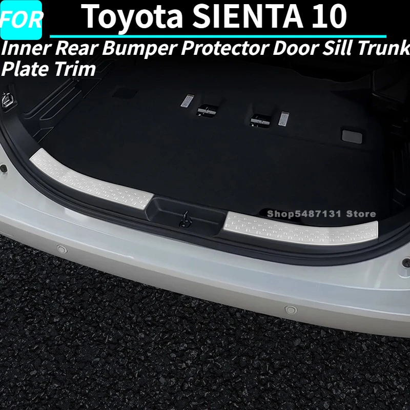 

Внутренняя защита заднего бампера автомобиля, накладка на порог багажника для Toyota SIENTA 10, аксессуары для интерьера 2022