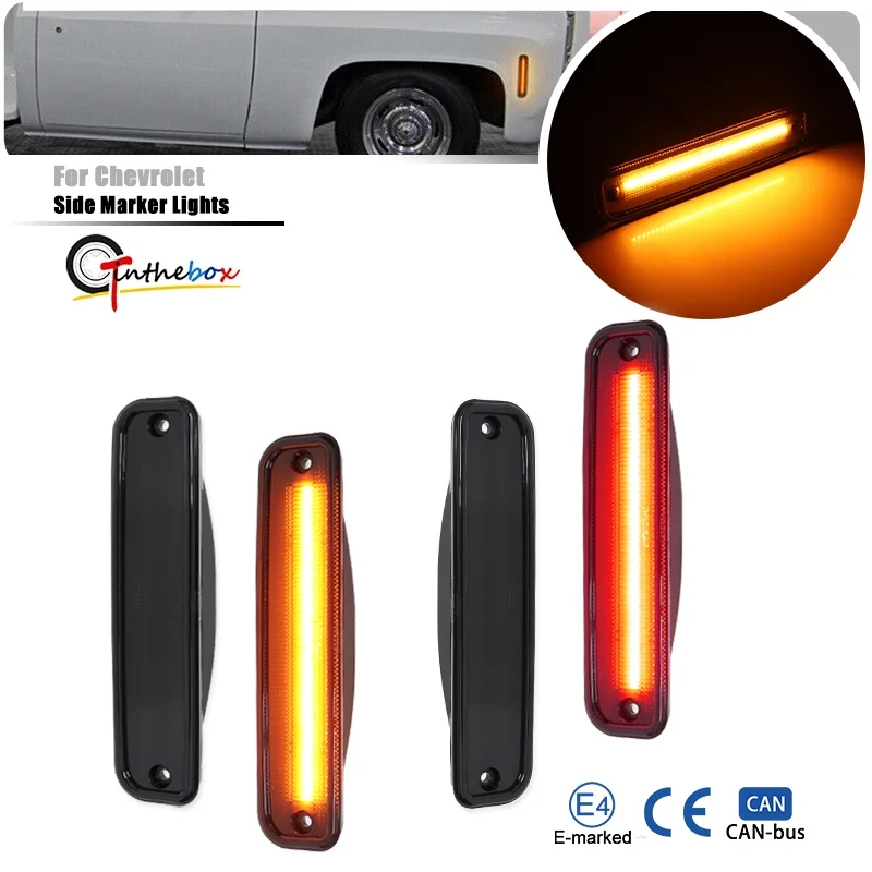 

Car LED Front / Rear Bumper Side Marker Lights For Chevy Pickup Blazer Suburban For GMC Jimmy Suburban Pickup Turn Signal Light