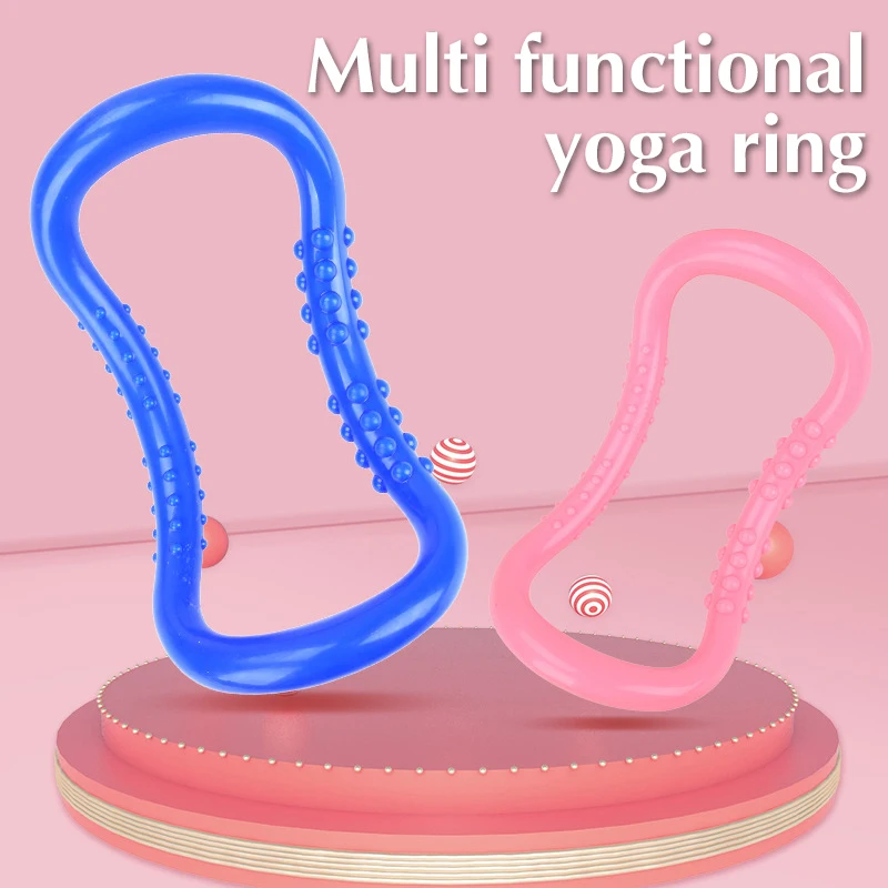 Equipamento de círculo de yoga anel de yoga pilates anel de treino laço cintura ombro forma pilates musculação para acessórios de treinamento em casa