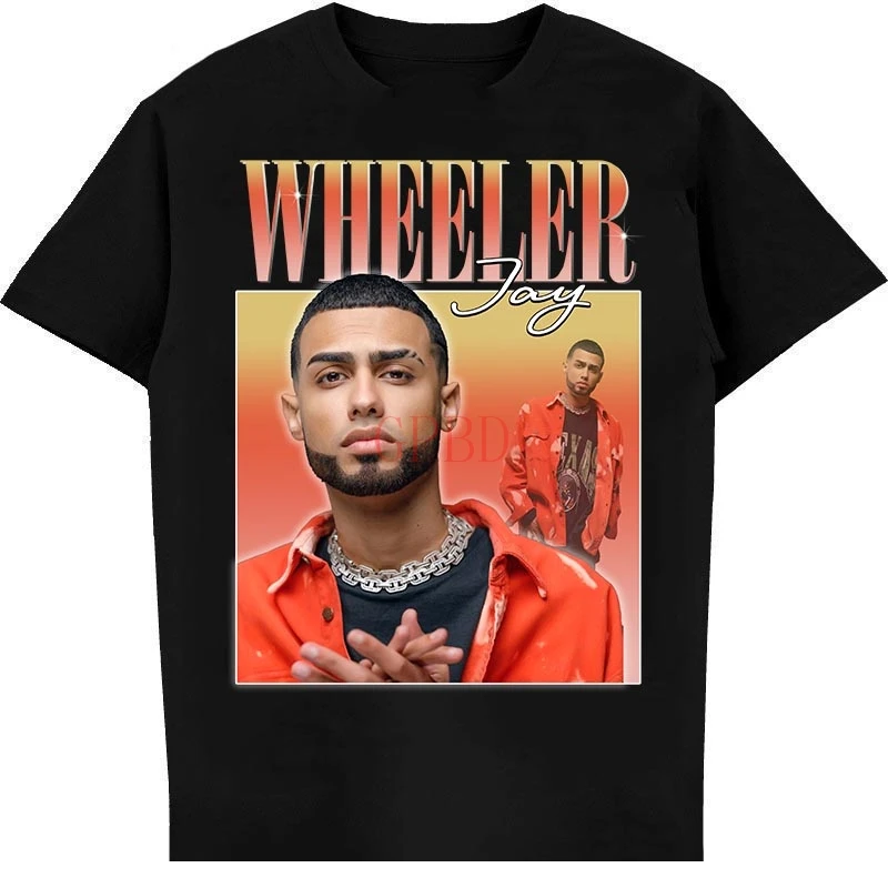 Jay wheeler Shirt Puerto Rican Fan Art Tee 90sRetro Hip Hop Vintage Poster Style  t-shirt