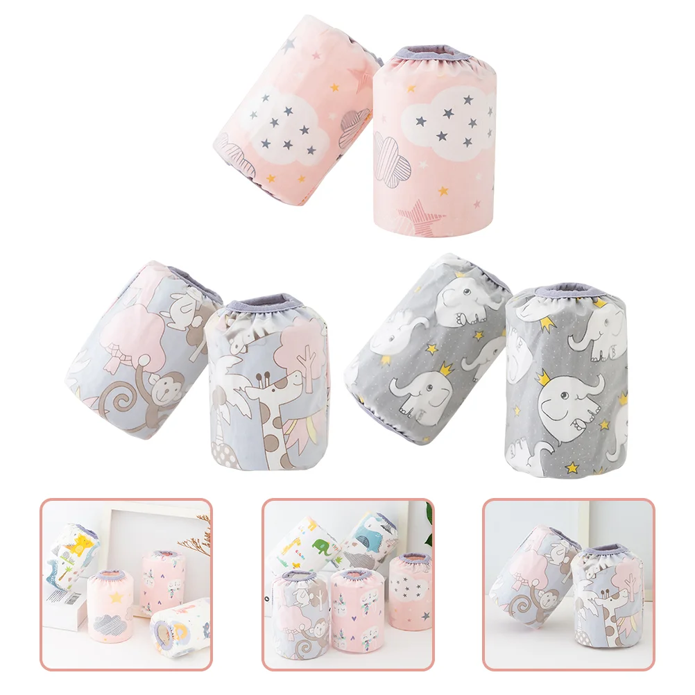 

3 Pairs Cartoon Waterproof Sleeve Child Plush Arm Cover Pure Cotton Baby Oversleeve