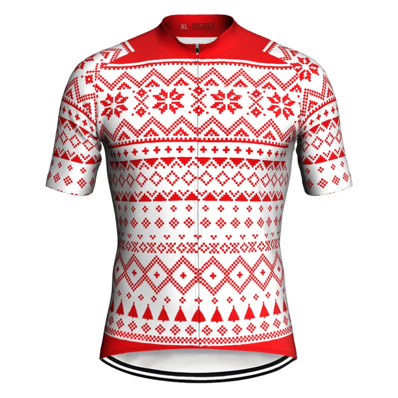 

Christmas Short Sleeve Bike Clothes, Cycling Shirt, Road MTB Top, Downhill Wear, Outdoor Motorcycle Jacket, Jersey Wheel Top