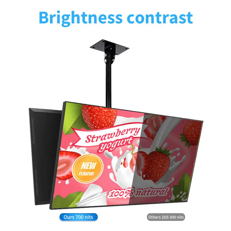 32 43 50 55 Inch Digital Display Touch Screen Menu Board For Hotels & Restaurants Video & Advertising Use For Elevators