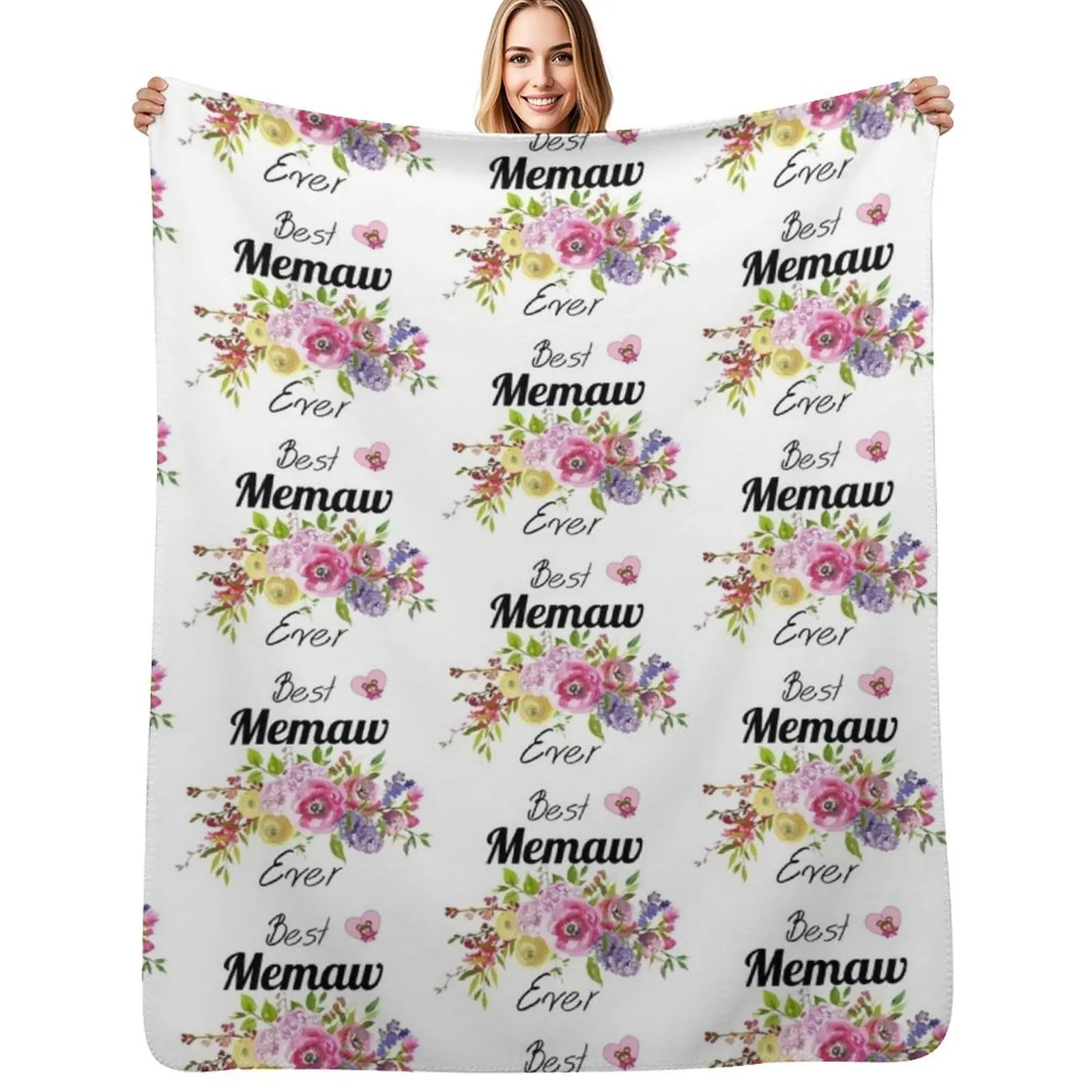 Memaw Gifts - Memaw Mothers Day Birthday for Mother's Day Ide Throw Blanket Plaid Sofas Beach Furrys Cute Blankets