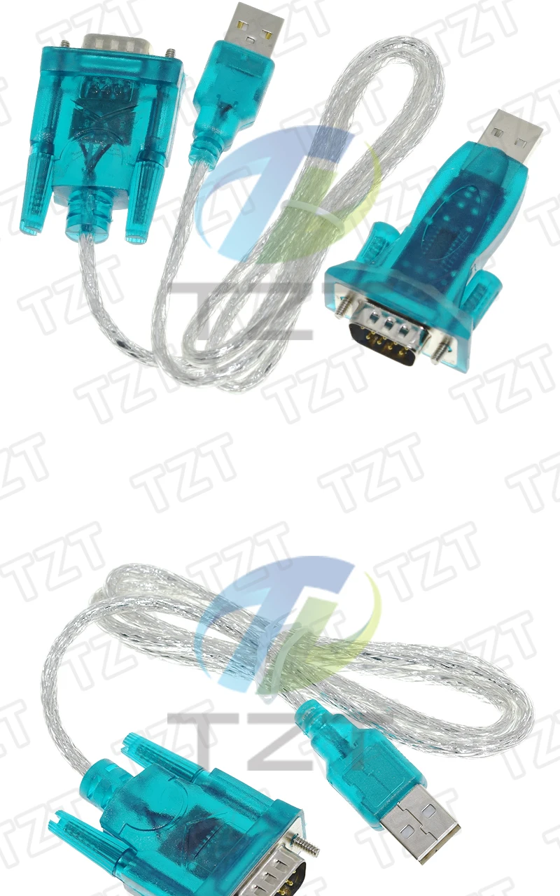 TZT 1/3PCS HL-340 Neuer USB-zu-RS232-COM-Port Serieller PDA FT232 9-Pin DB9 Adapter unterstützt WIN7 Kompatibel mit CH340 – Detail 4