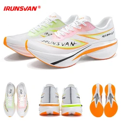IRUNSVAN T800 Carbon Plate Running Shoes - Lightweight Racing Shoes for Men & Women - Marathon Training, Cushioned & Anti-Slip