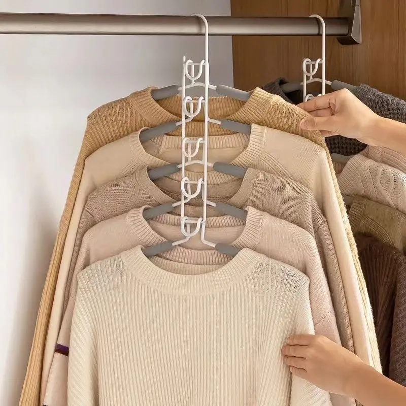 6Pcs Metal Clothes Hangers with Non-Slip Foam Pads, Suitable for Coats, Sweaters, Suits, T-Shirts - Essential for Closet Storage, Modern Clothing Organizing Tool