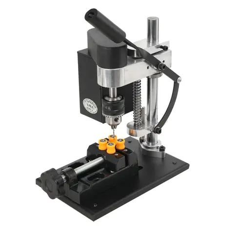 Mini Tezgah Matkap Basın Standı Değişken Hız Taşınabilir Elektrikli Masaüstü Delme Makinesi Hassas Matkap Tezgahı