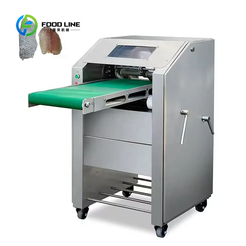 Customized Automatic Integrated Fish Skinning Machine High Efficiency Peeling Tool for Seafood Factory Fish Market Heavy Duty