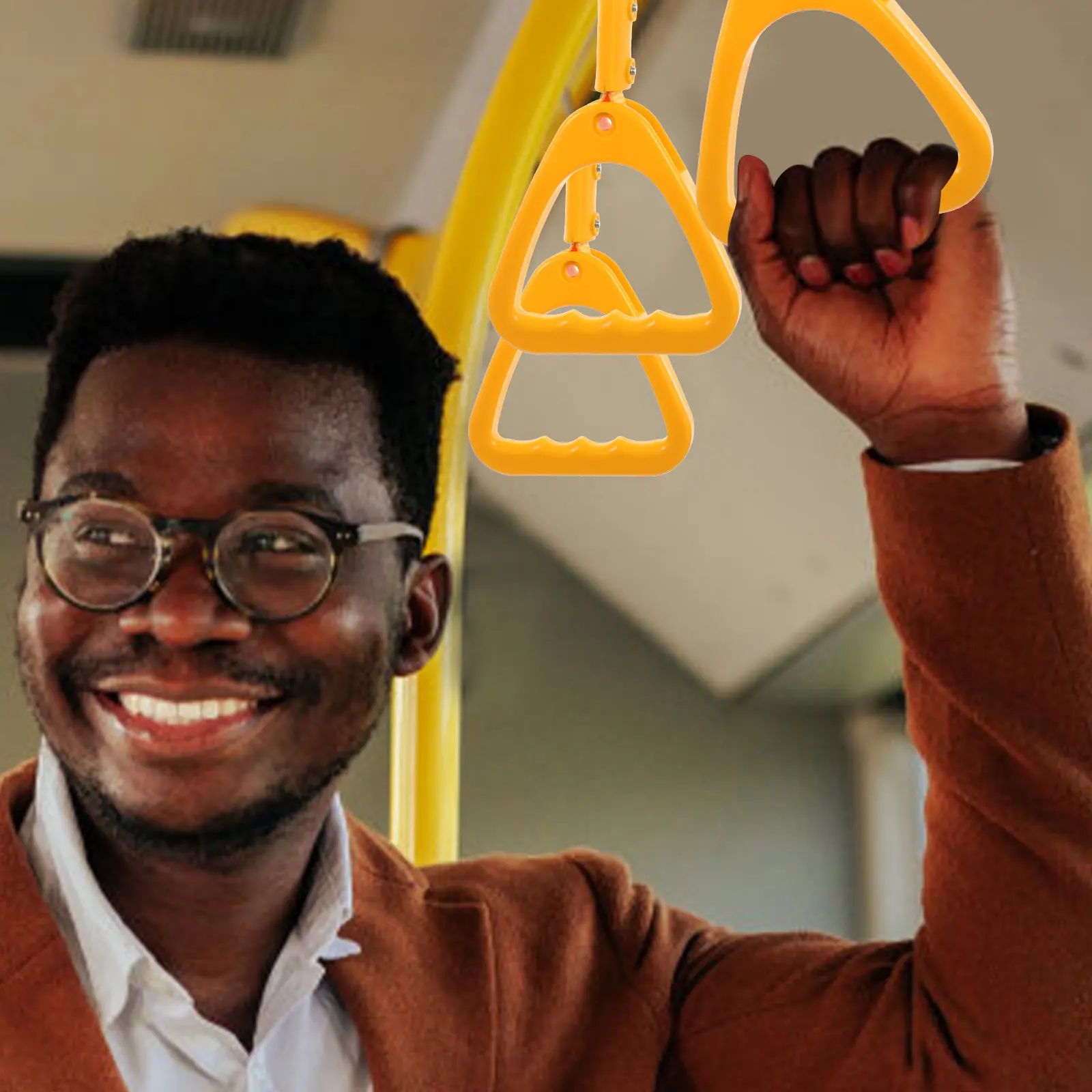 

Car Assist Handle for Elderly - Heavy Duty Bus Subway Handle Ring Made of Nylon and Plastic Secure Grip Hand Strap for Vehicle