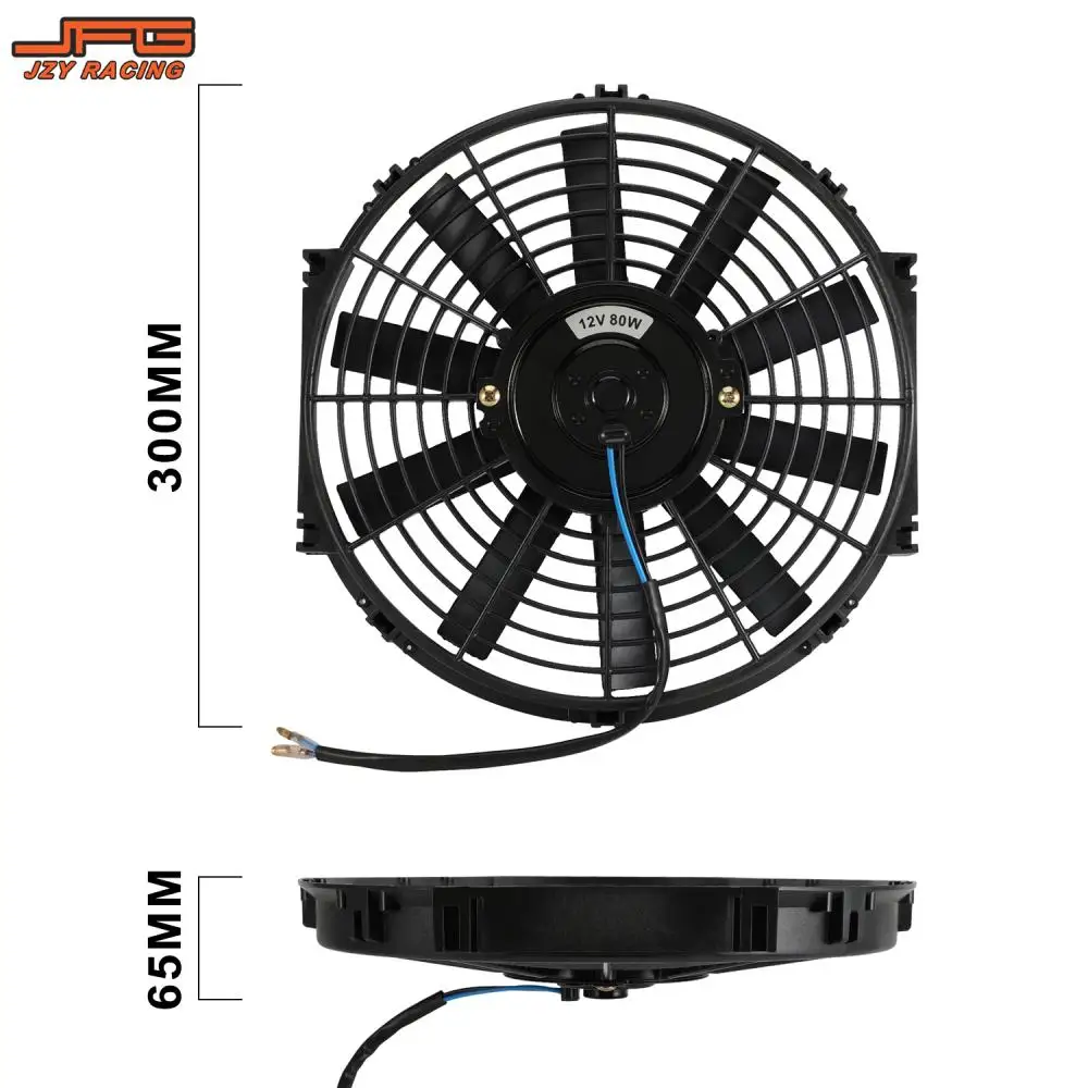 Universal Electric Radiator Intercooler Slim Fan Motorcycles Accessories Engine Cooling System Parts For KTM YAMAHA HONDA SURRON