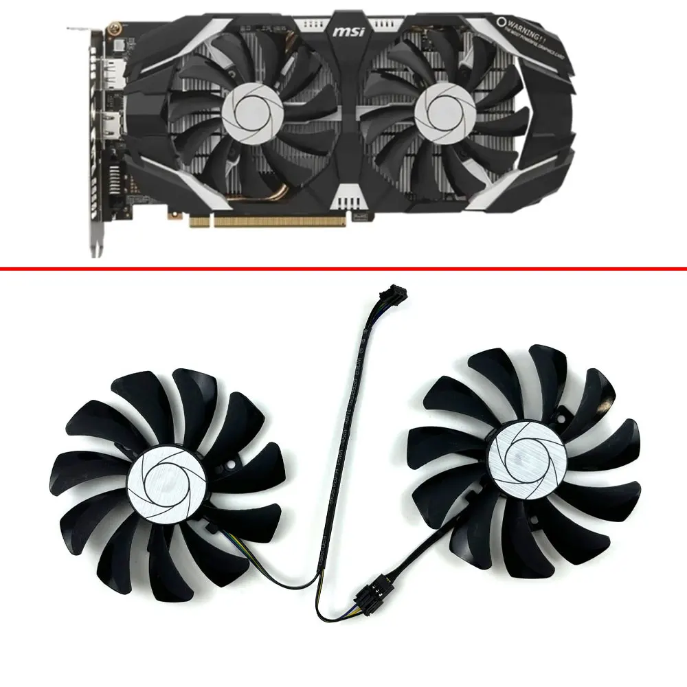 

85MM HA9010H12F-Z DC 12V 0.57A 4Pin GTX1060 GPU Fan For MSI GTX1060 OC 6G GTX 960 P106-100 P106 GTX1060 GTX960 Graphics Card Fan