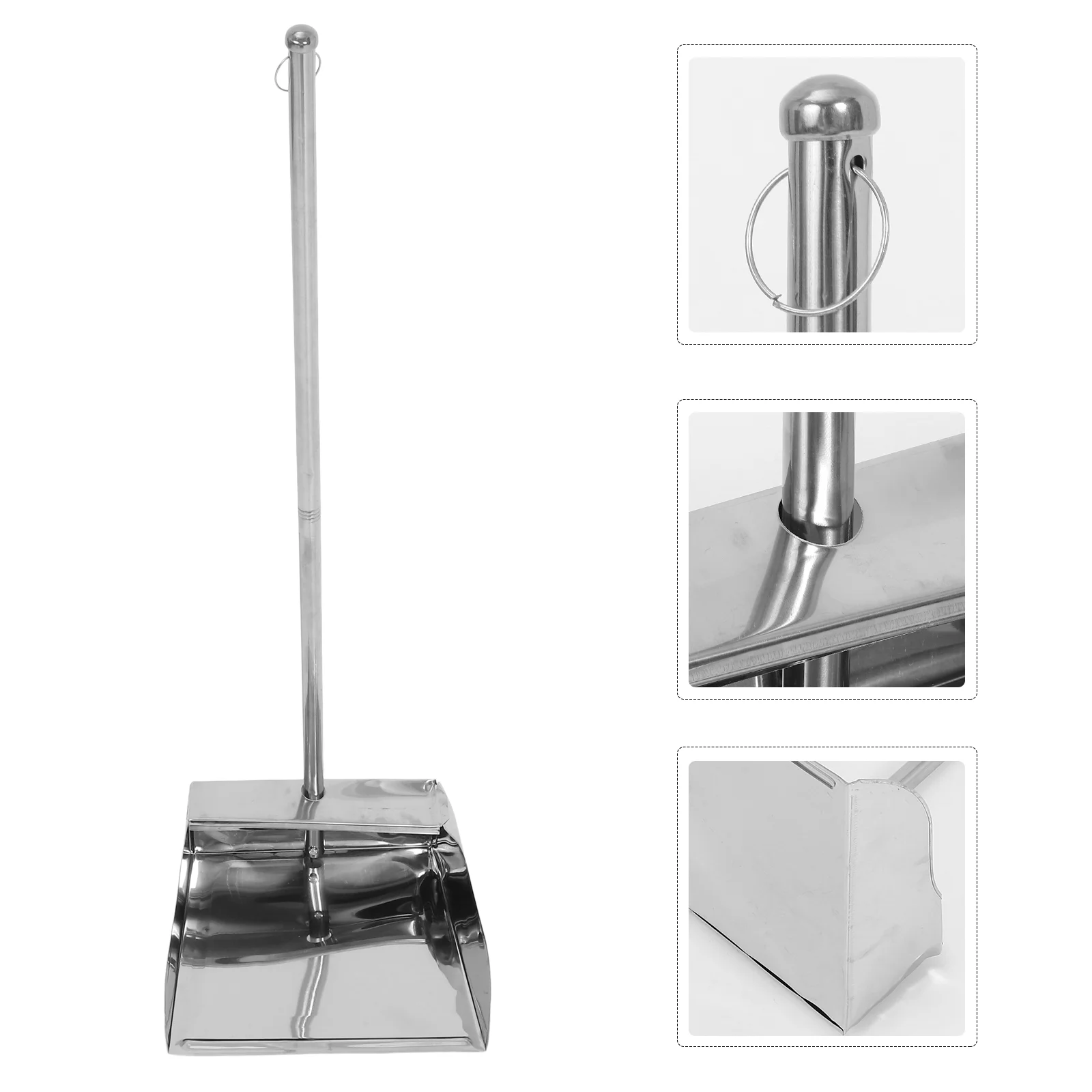 

Camping Large Trash Office Whisk Broom Closet Stainless Steel Cleaning Dustpan