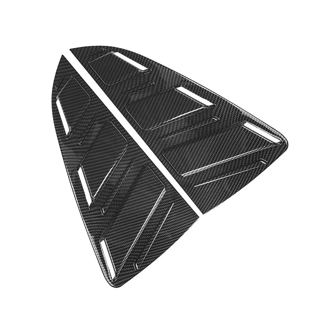 Rear Triangle Window Decoration Sticker Rear Side Glass Shutter Car for Volkswagen Polo Plus 2019-2021