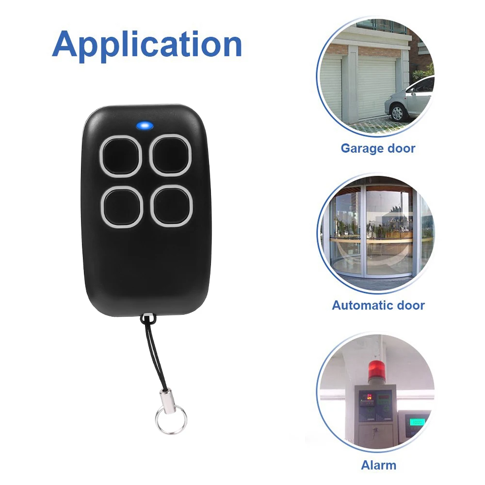 433MHz Smart Copy Duplicator Remote Control 4 Buttons Garage Door Gate Remote Fixed Rolling Code Cloning 433.92 mhz Transmitter