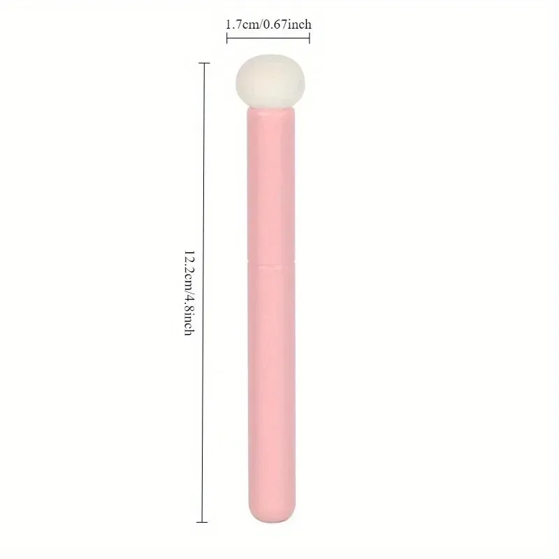 2Pcs Concealer Brush Mushroom Sponge Head Multi-purpose Under Eye Dark Circle Acne Cover Lip Blending Makeup Brush Seamless