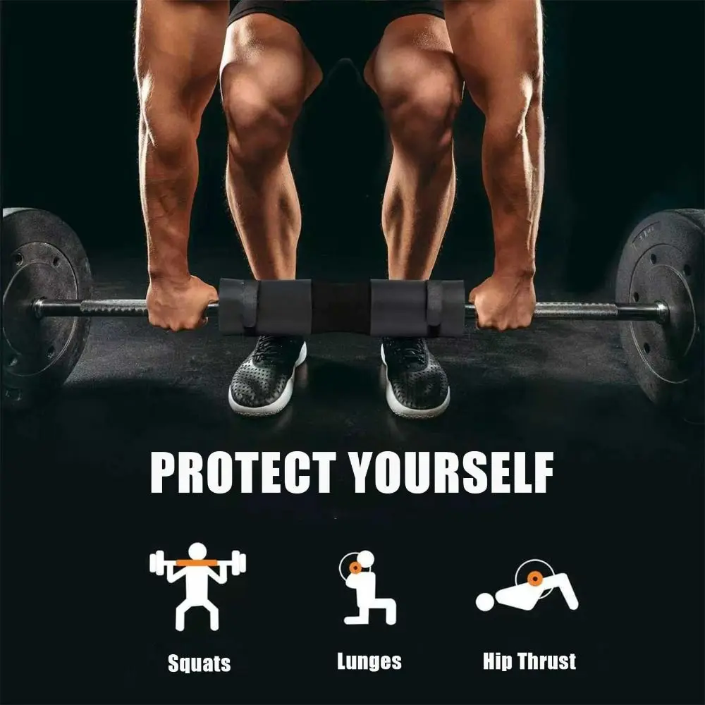 Arc Design Foam Barbell Pad Comfortable Foam Weight Bar Pad Wear-resistant Stress Resistance Barbell Pad Hip Thrusts