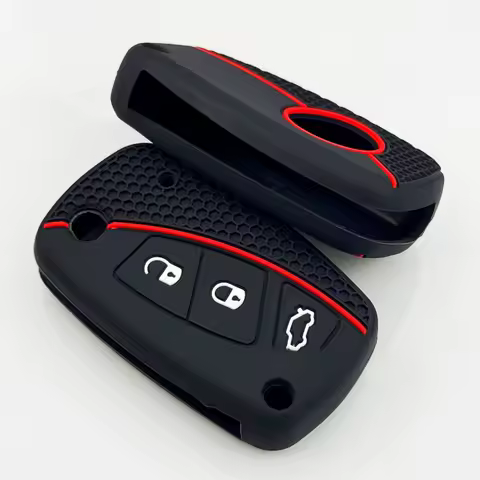 Car Silicone Key Cover Case Shell Holder Remote Key for Fiat Stilo Grande Punto Bravo Linea Idea Panda 500 Accessories