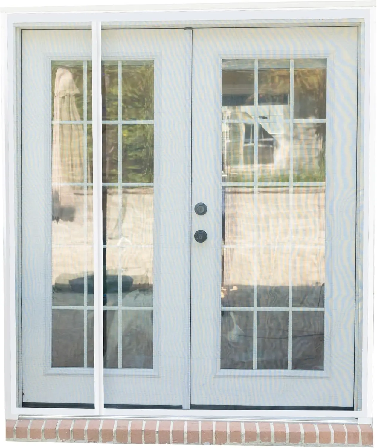 

Magnetic Screen Door for French & Sliding Door – Fits 70" x 80" Doors (Screen Size 72" x 82") Heavy Duty, Hands Free Fiberg