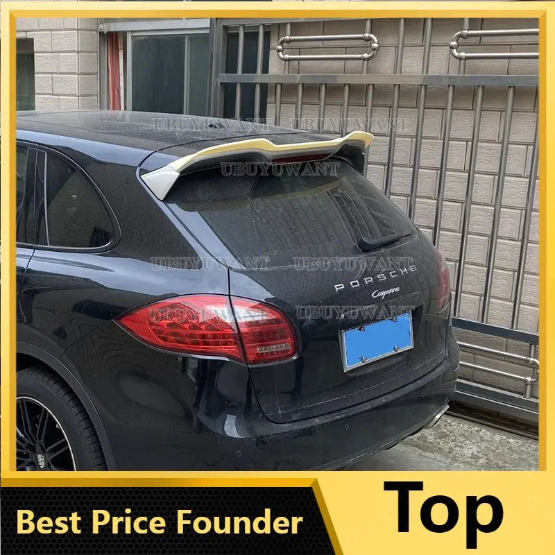 

ABS Material Rear Roof Spoiler Wings for Porsche Cayenne 2011-2013 Car Styling ABS Carbon Look Rear Spoiler