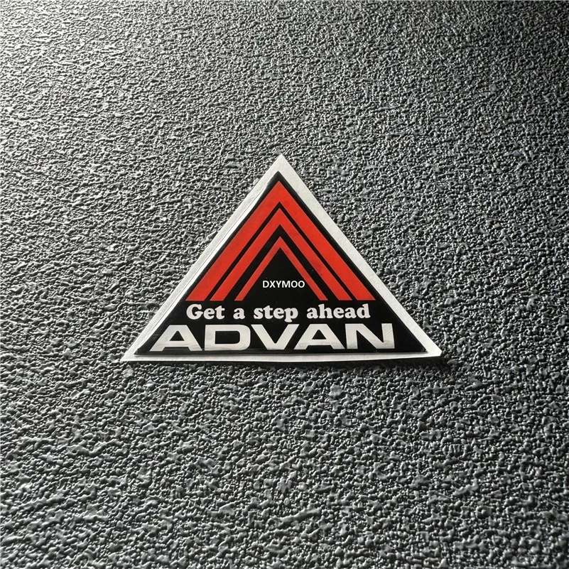 ملصق سيارة بغراء ناعم كريستالي ثلاثي الأبعاد لرسومات سبونسر ADVAN احصل على شارات محرك مزخرفة للسباق بخطوة #3