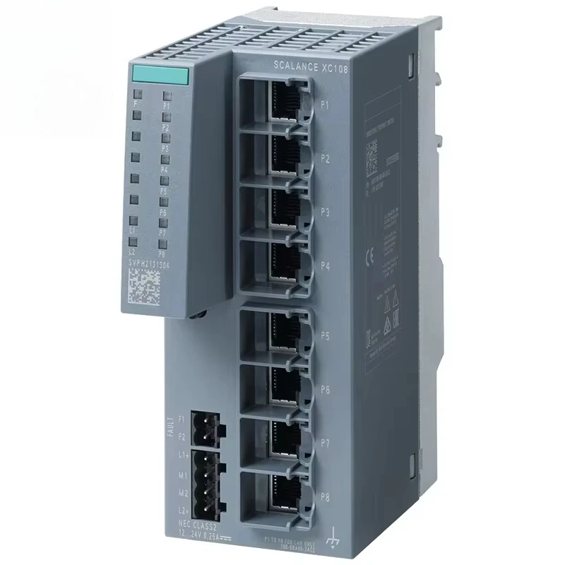 

100% оригинальный новый промышленный Ethernet-коммутатор SCALANCE XC108 6GK5108-0BA00-2AC2 Контроллер программирования Plc