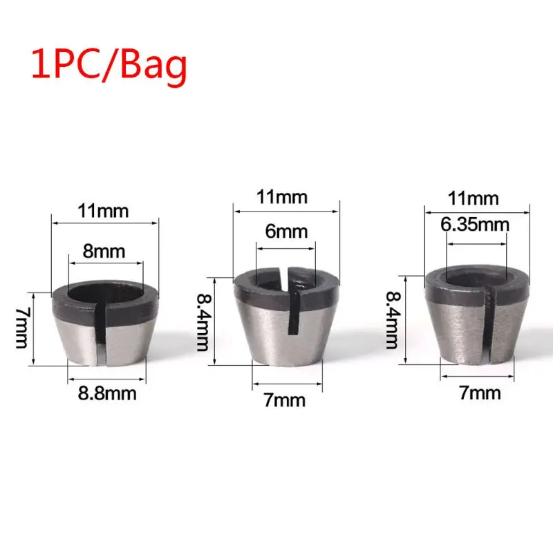 M6CF 6mm 6.35mm 8mm Spantang Adapter Graveren Trimmen Machine Elektrische Router