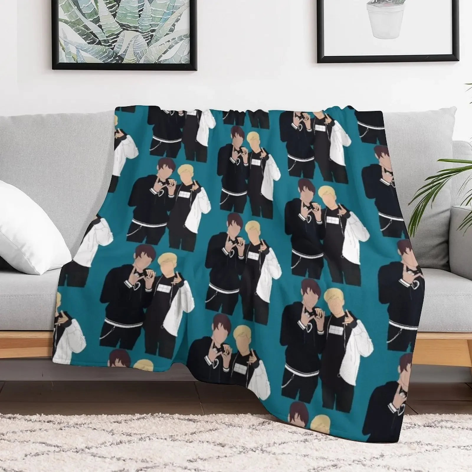 Sam _amp_ Colby Throw Blanket Stylish Decor Blanket Gift for Friends Roommate