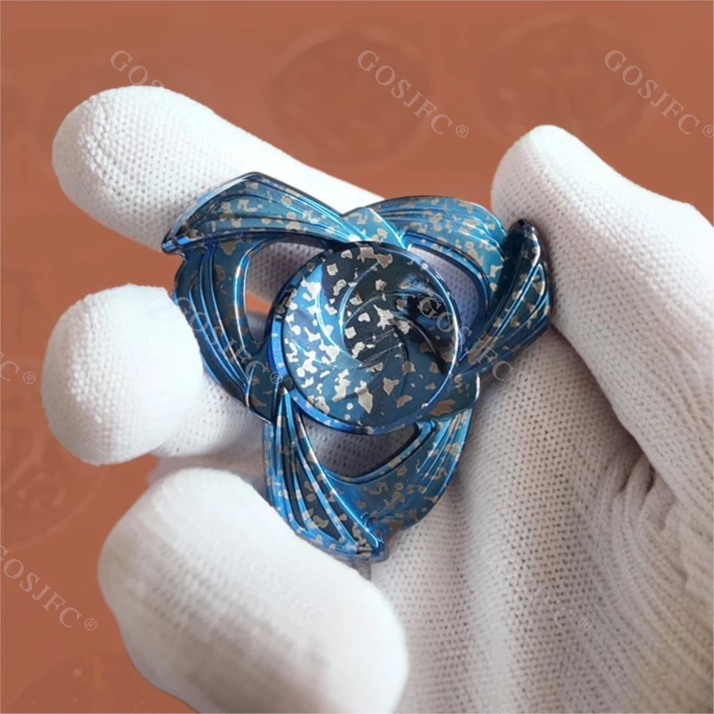 ELE EDC Morandi Giocattolo da tavolo di decompressione meccanico in metallo Fidget Spinner in lega di zirconio