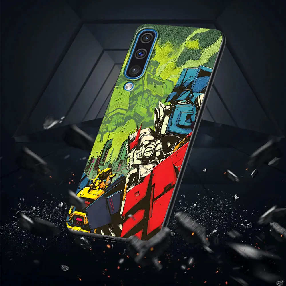 Transformers Case for Samsung Galaxy A03 A04s A20 A30 A20e A70 A70s A50 A40 A30s A50s A20s A10s A10 A04 TPU Black Phone Cover