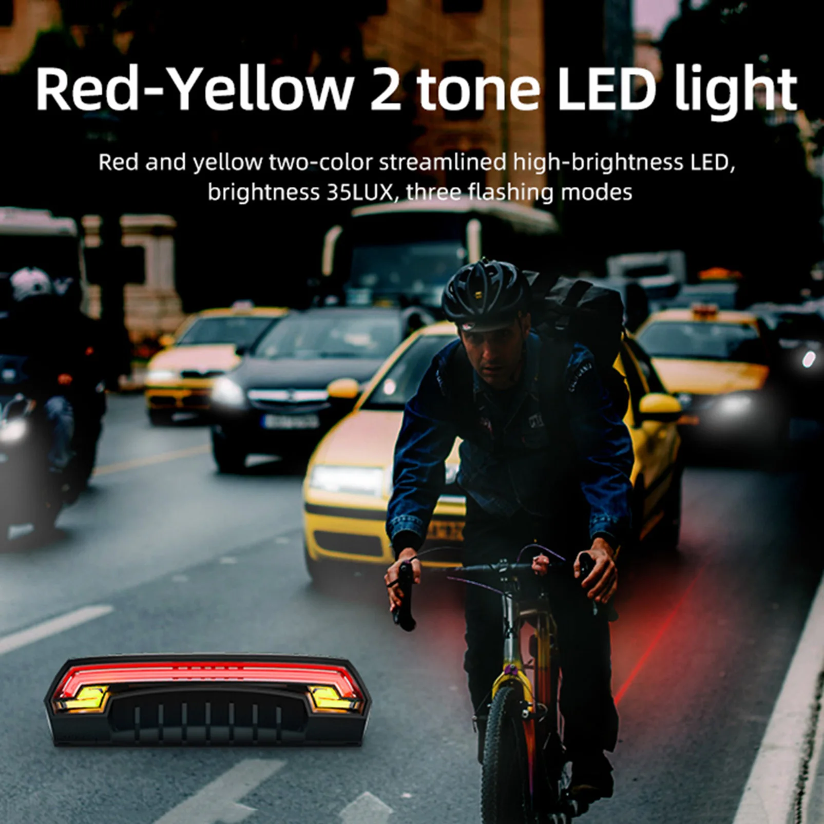 Meilan X5 Bicycle Rear Light Bike Remote Wireless Light Turn Signal LED Beam USB Chargeable Cycle Tail Light