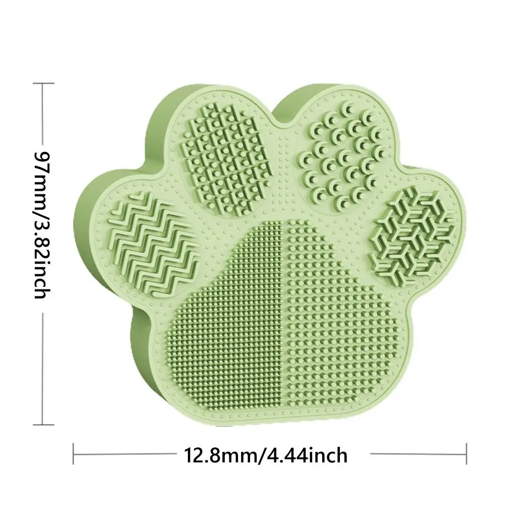 2-in-1 schoonmaakgereedschap voor make-upborstels Cartoon kattenpoot Veelkleurige displaystandaard Rek Multifunctionele siliconen borstels Droogplank