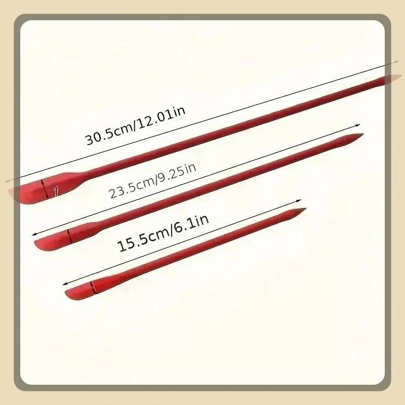 3 قطعة مجموعة ملعقة سيليكون برأسين مكشطة التجميل المربى كريم زجاجة عميقة ملعقة صغيرة تطول طرف صغير سبا ماكياج أداة #6