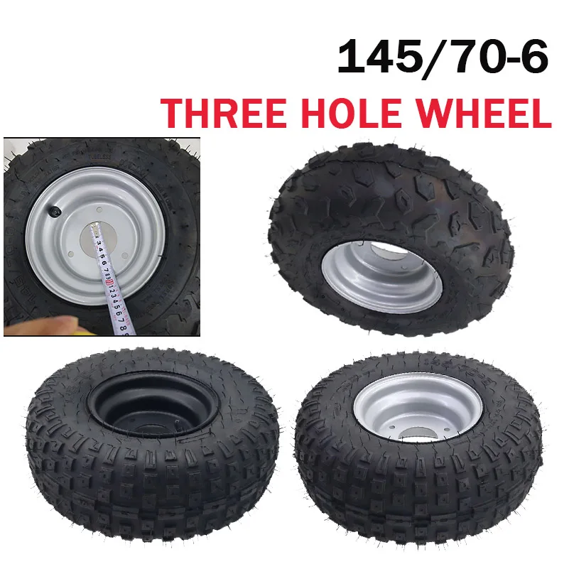 AliExpress NONE Modified electric beach bike kart tire 145/70-6 inch vacuum tire with wheel hub accessories