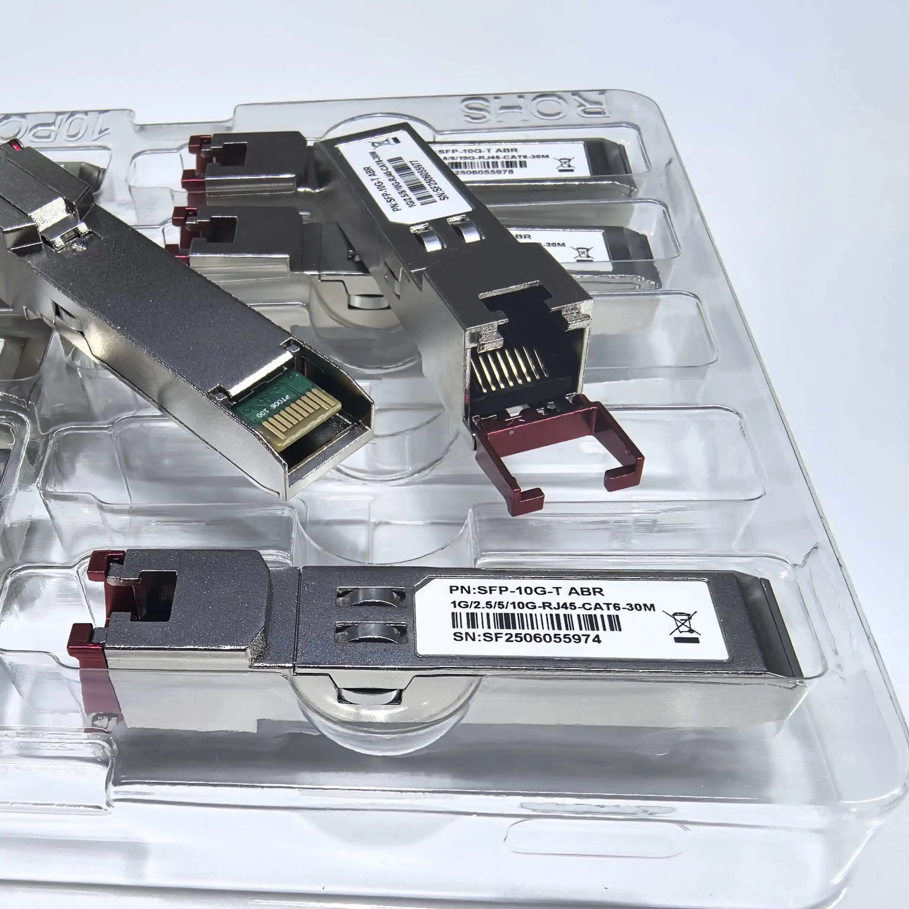 For MikroTik S+RJ10 SFP-10G-T 10Gigabit Ethernet RJ45 Electrical Port RJ45 10G SFP+ to 10Gbase-T 30M Module Transceiver