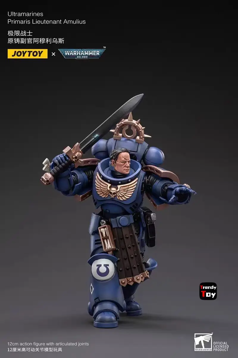 【JOYTOY】Warhammer 40K Ultramarines Primaris lieutenant Amulius 1/18 figurine jouets