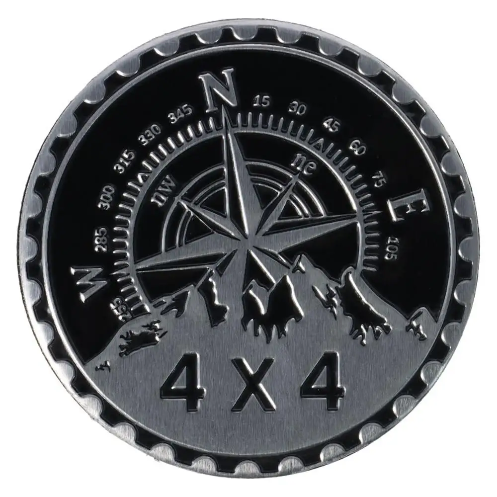 شعارات سيارة معدنية ثلاثية الأبعاد ، شارات شعار مستديرة ، شارة سيارة معدنية 4x4 للسيارة ، شاحنة ، دراجة نارية #5