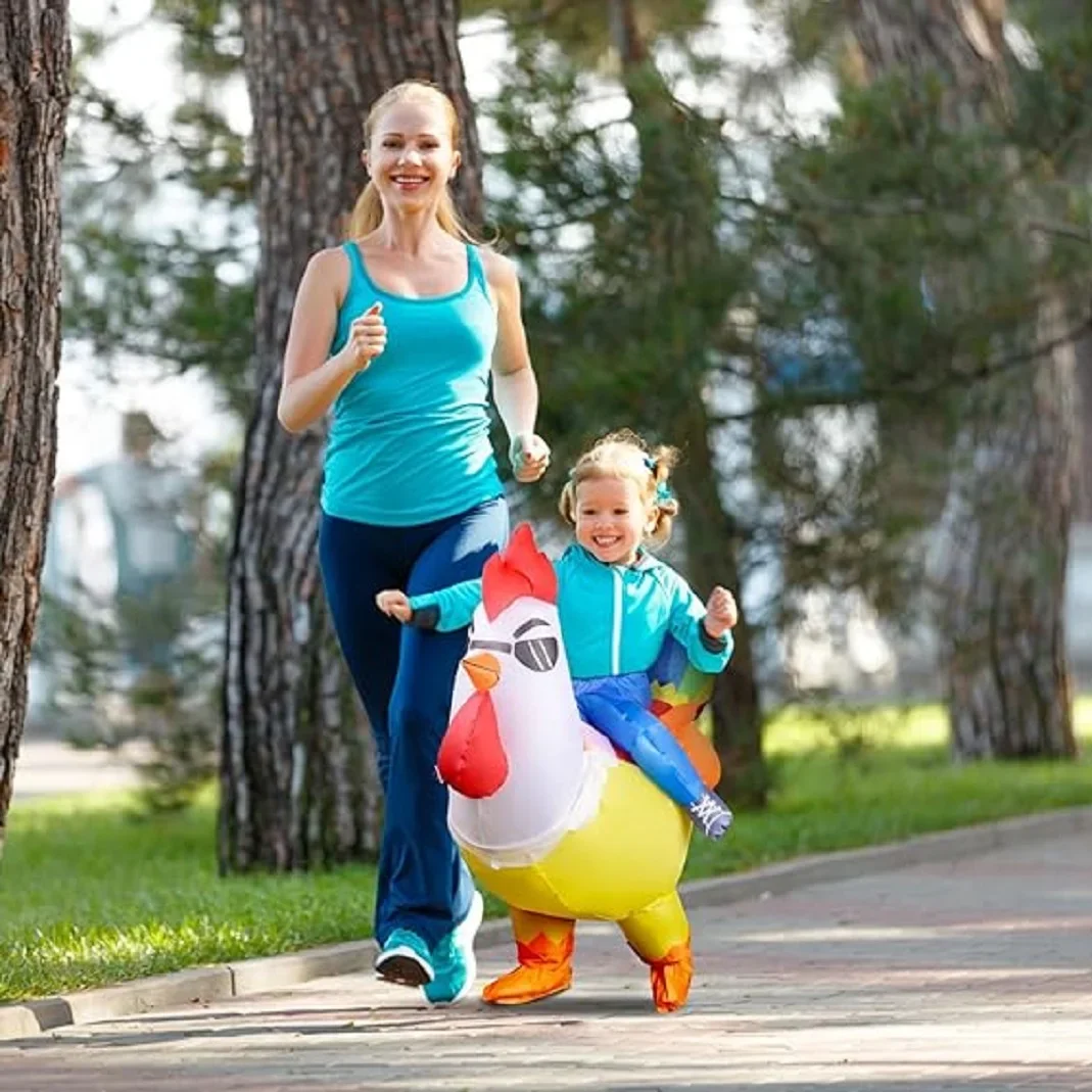 لطيف ورائع الديك النظارات الشمسية نفخ زي تأثيري هالوين عيد الميلاد أداء حفلة نفخ زي #6